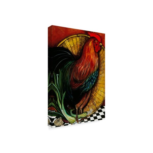Jan Panico 'A Rooster In The Kitchen' Canvas Art,16x24